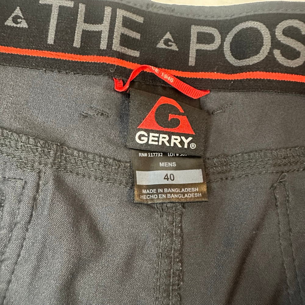 Men's Gerry Black Cargo Shorts Waist 40 - Picture 3 of 5